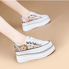 Basket synthétique microfibre en cuir pour femmes