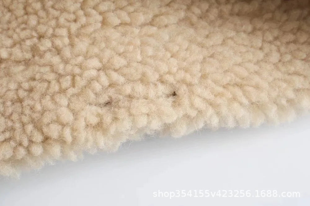 Veste en fourrure en cuir manteau court pour femmes