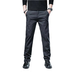 Pantalon droit décontracté en coton pour hommes