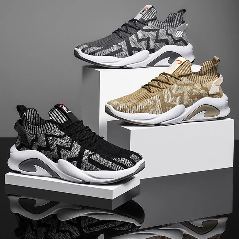 Baskets de marche légères en maille pour hommes