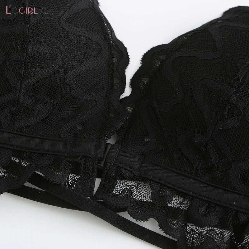 Ensemble de sous-vêtements avec soutien-gorge à fermeture frontale pour femmes