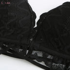 Ensemble de sous-vêtements avec soutien-gorge à fermeture frontale pour femmes