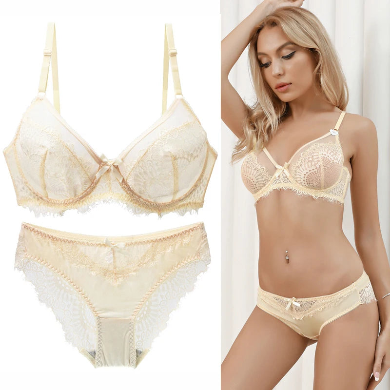 Ensemble de soutien-gorge en dentelle pour femmes
