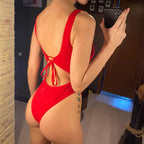 Maillot de bain une pièce dos nu à paillettes scintillantes pour femmes