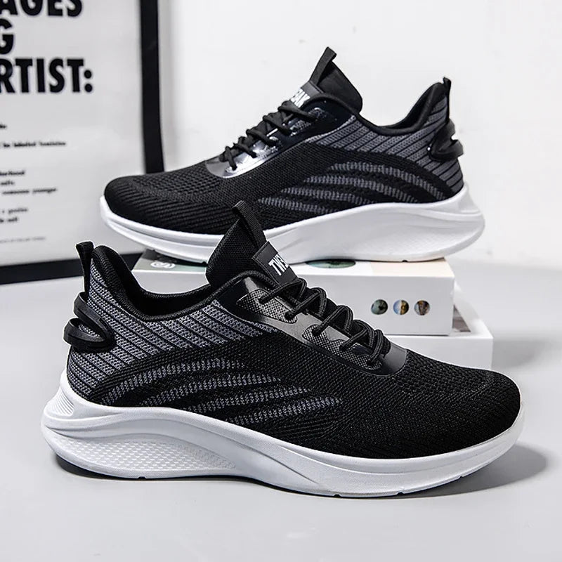 Baskets tendance en maille pour hommes