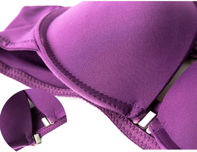 Soutien-gorge push up à bretelles réglables pour femmes