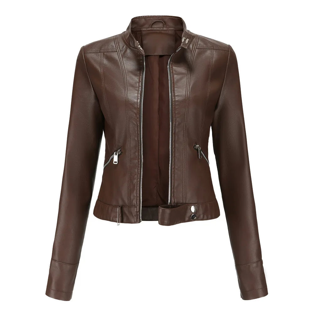 Veste en Faux cuir femme