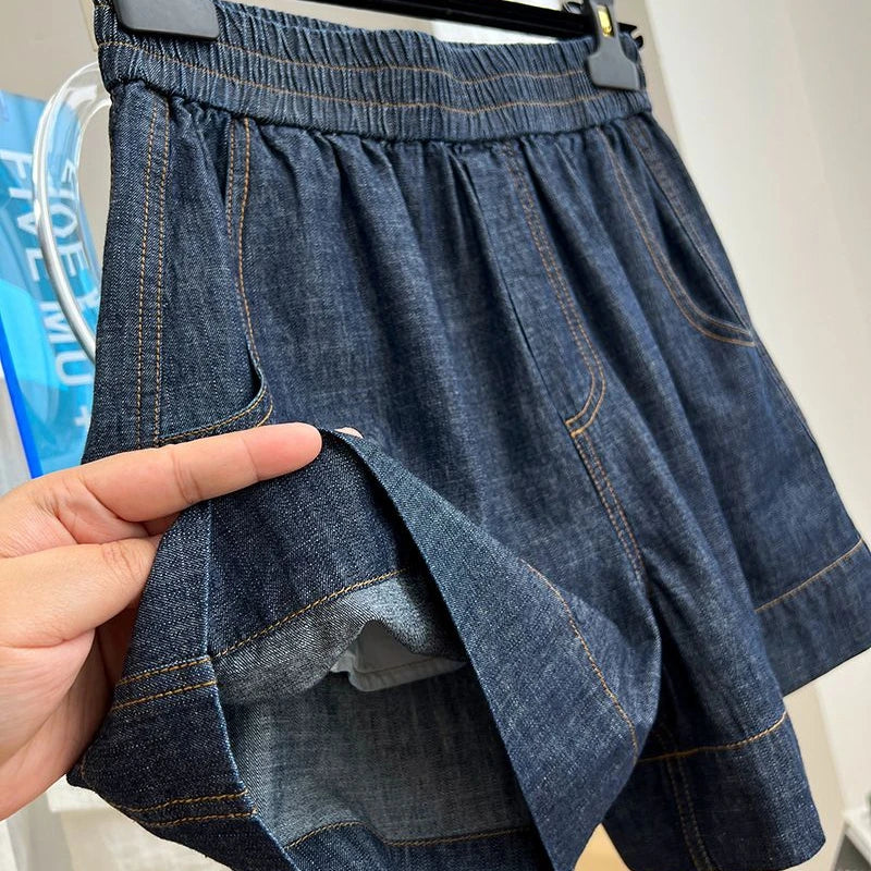 Short à cordon de serrage pour femme