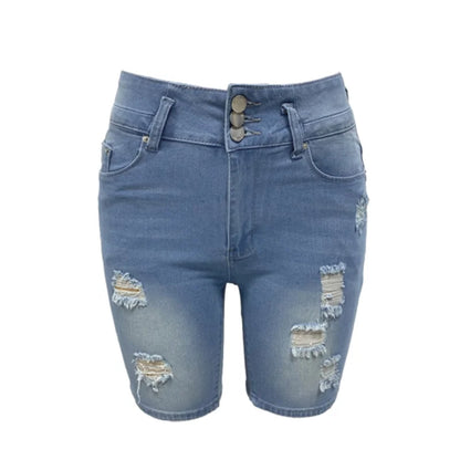 Short en jean slim sexy à la mode pour femme