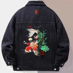 Veste brocart carpe brodée pour homme