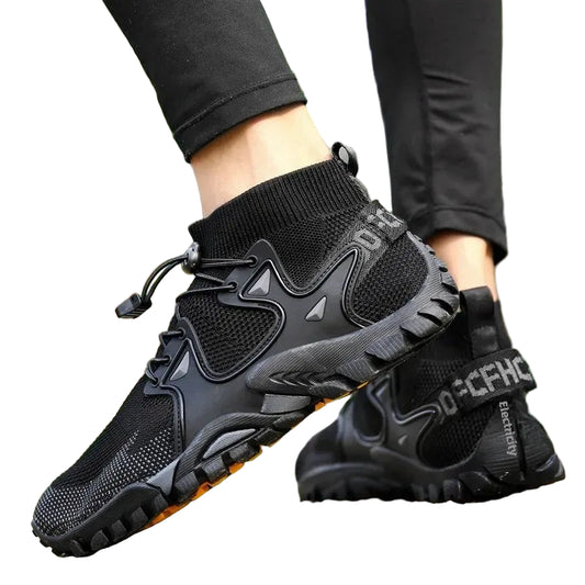 Chaussures de randonnée coordonnantes à semelle en caoutchouc pour hommes