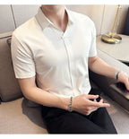 Polo d'été extensible pour hommes