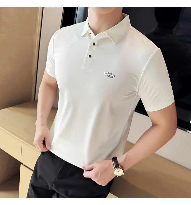Polo à manches courtes pour hommes