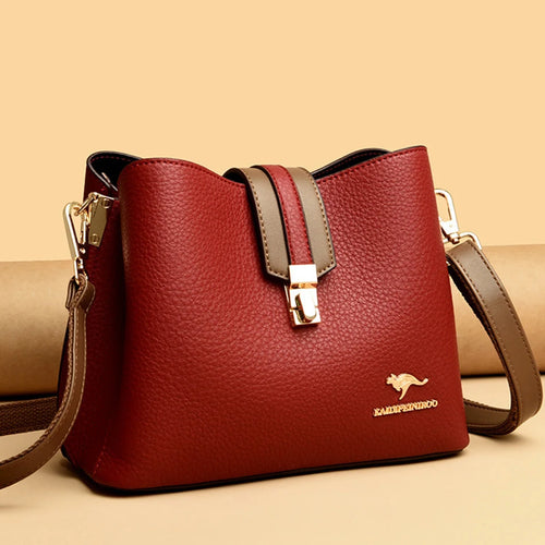 à main en cuir de marque véritable pour femmes