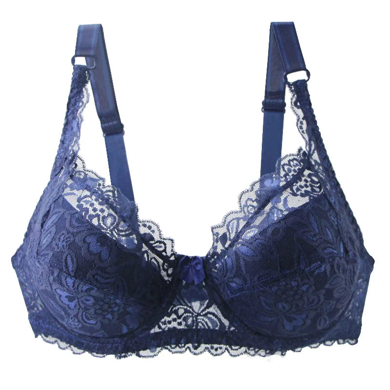 Soutien-gorge push-up grande taille en dentelle pour femmes