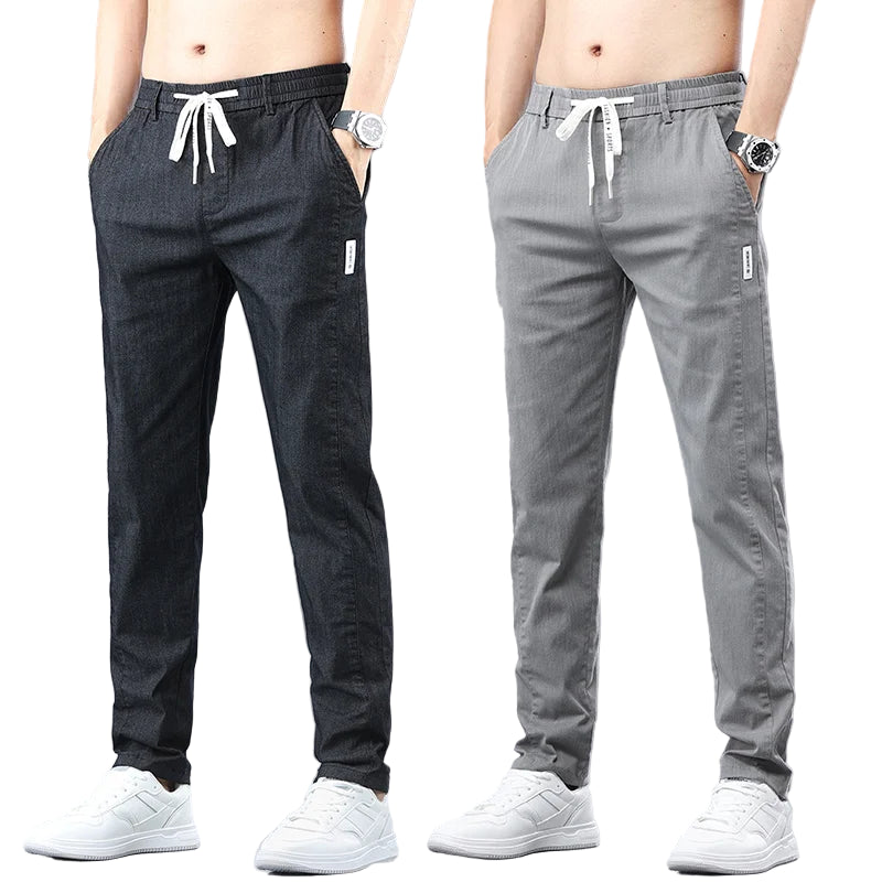 Pantalon d'été classique en coton pour hommes