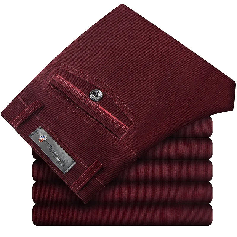 Pantalon en velours côtelé ample pour hommes