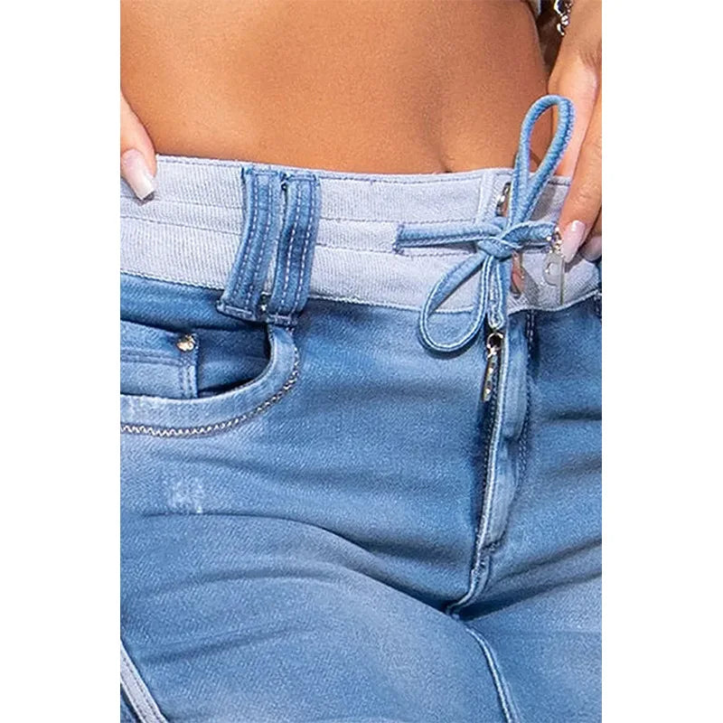 Mini shorts jupes culotte en jean pour femmes