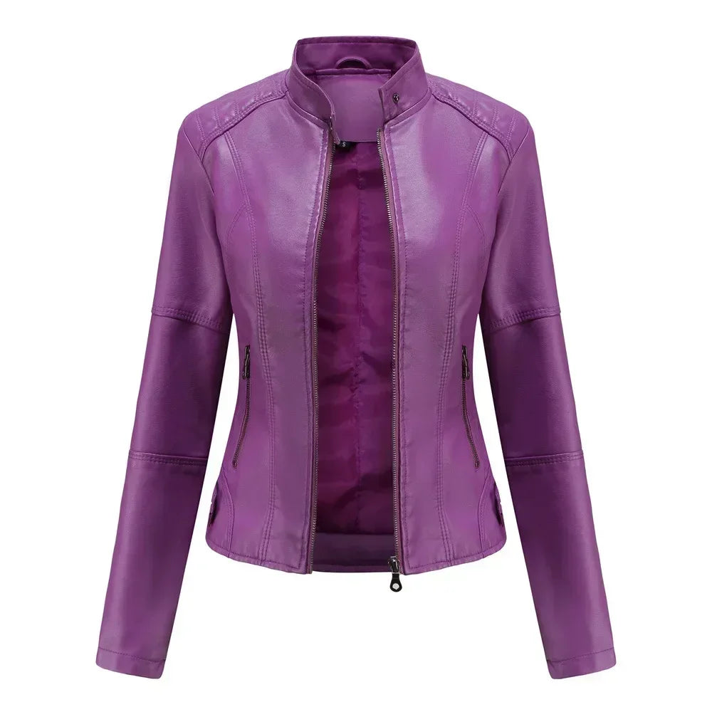 Veste en Faux cuir pour femme