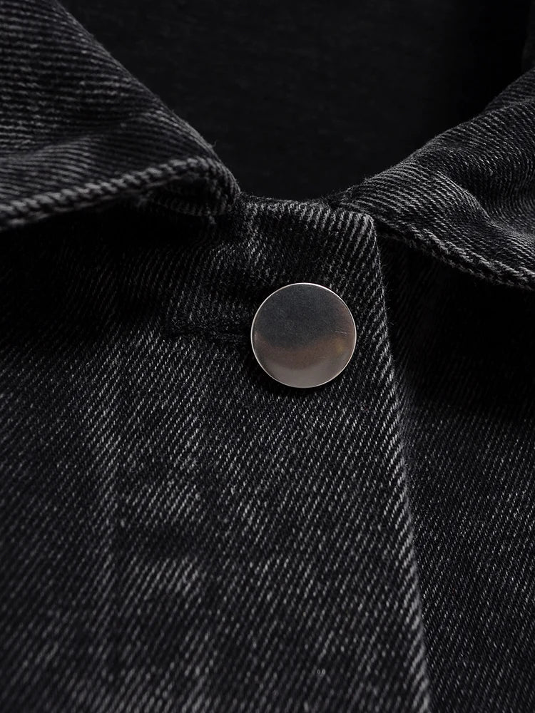 Veste courte en jean pour femme