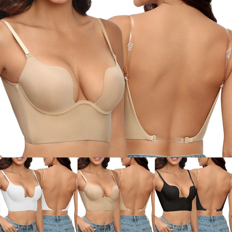 Soutien-Gorge Invisible avec Bretelles transparentes pour Femme