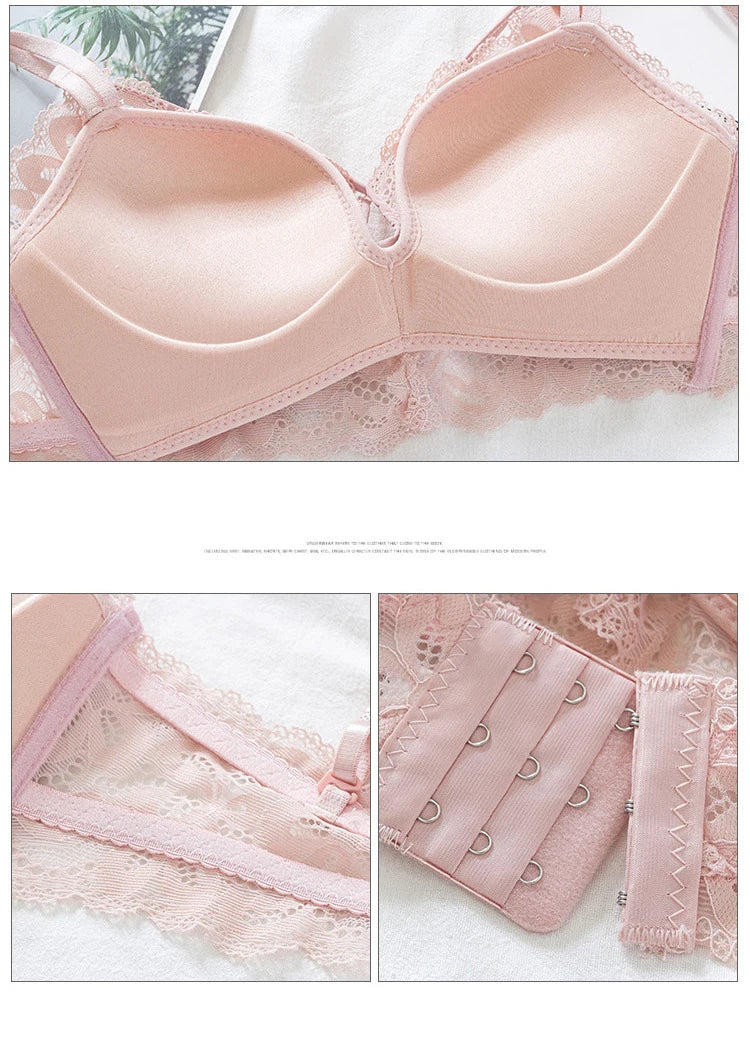 Ensemble de lingerie en dentelle florale pour femmes