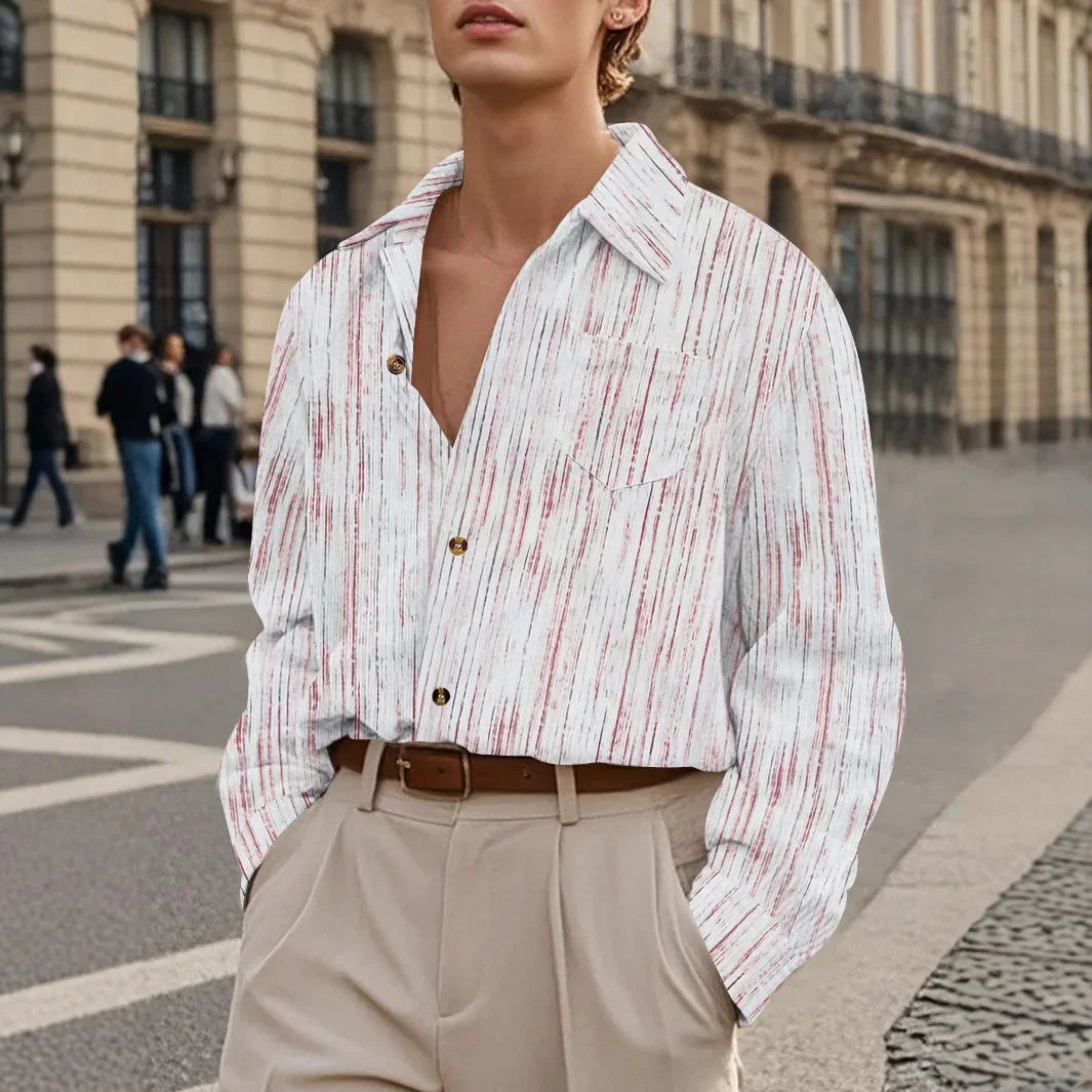 T-shirt à simple boutonnage pour homme