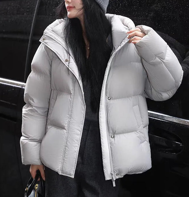 Manteau d'hiver chaud à capuche pour femme