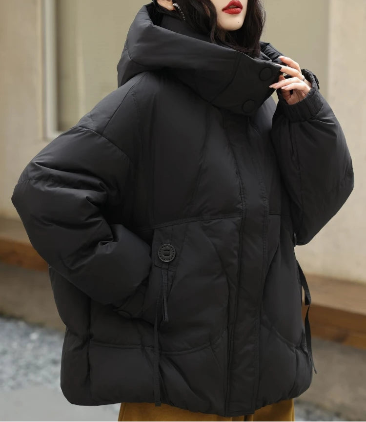 Doudoune à capuche pour femme