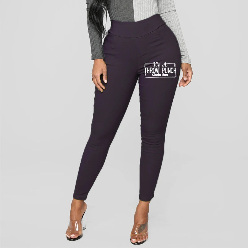 Pantalon crayon taille haute pour femme