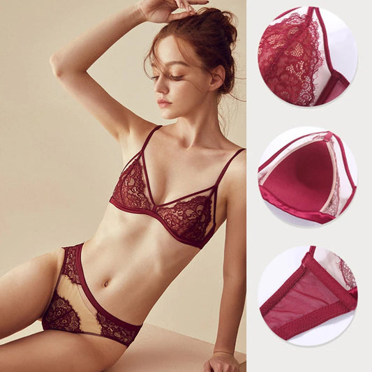 Ensemble de soutien-gorge push-up sans fil pour femme