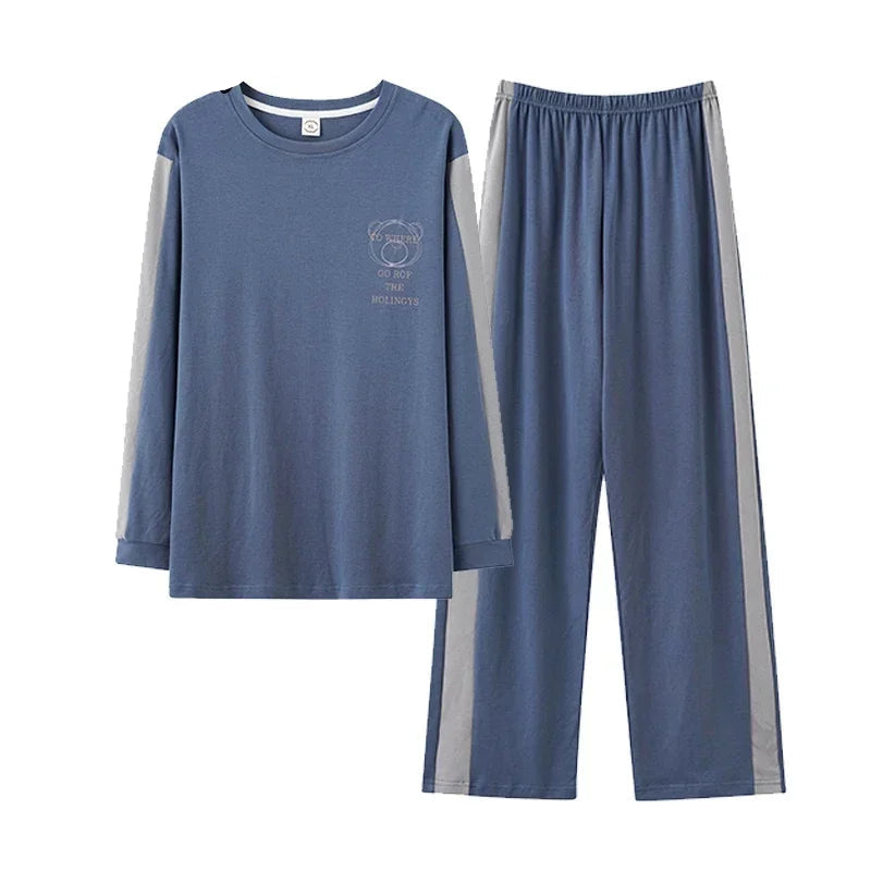 Ensemble pyjamas grande taille en coton pour hommes