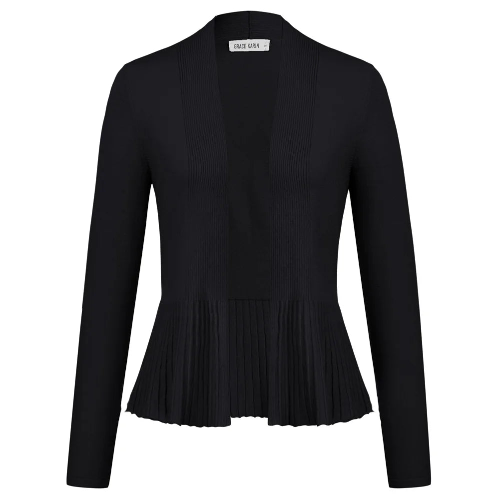 Manteau trapèze décontracté à manches longues pour femmes