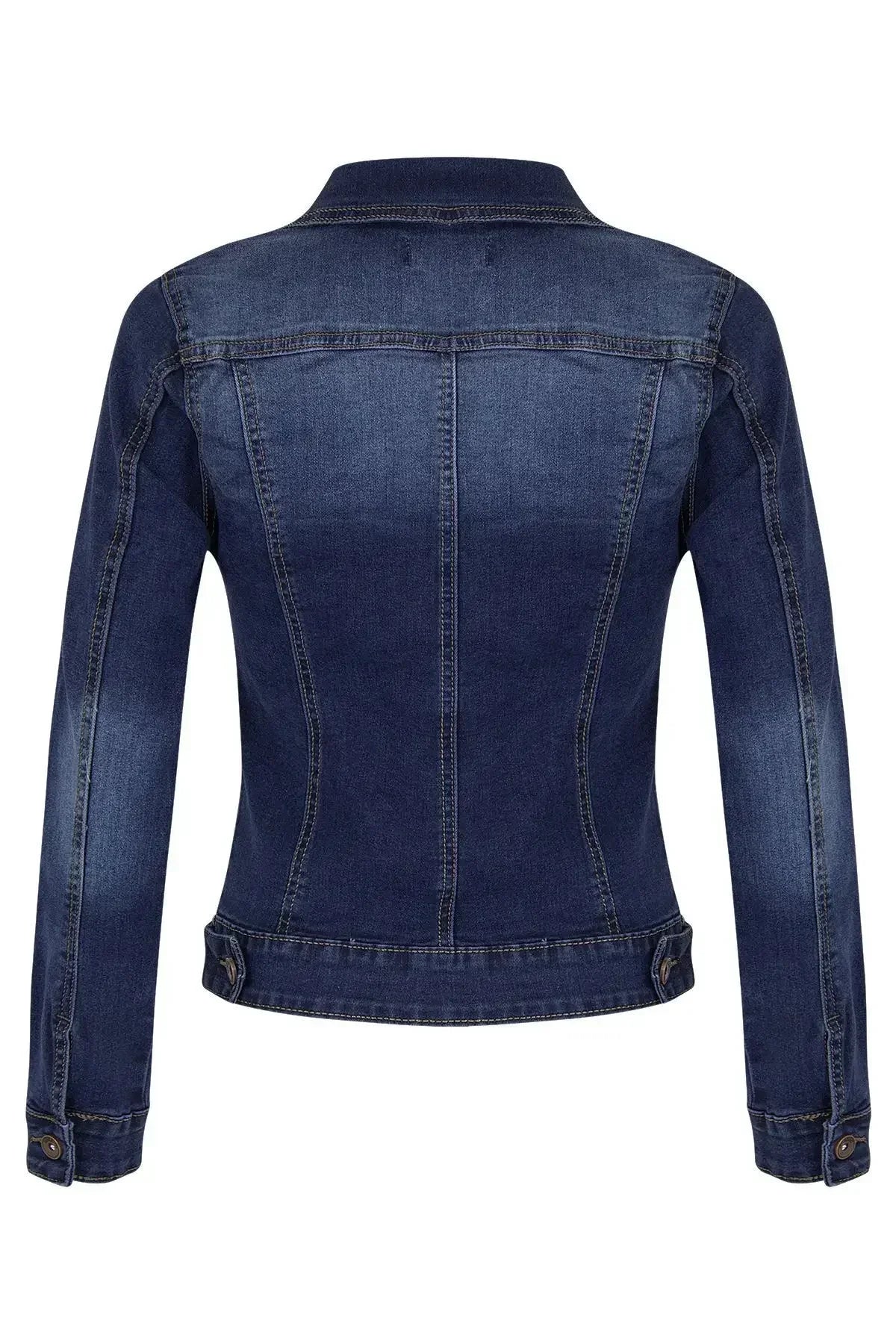 Veste De Mode Slim artificiel astique À Manches sulf Jeans pour femmes