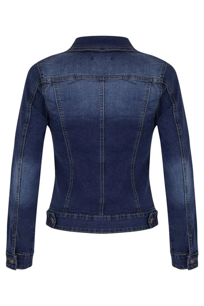 Veste De Mode Slim artificiel astique À Manches sulf Jeans pour femmes