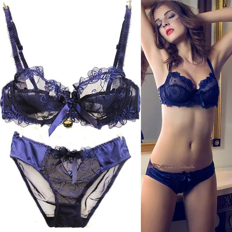 Ensemble de lingerie transparente pour femmes
