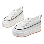 Baskets à plateforme en cuir pour femmes