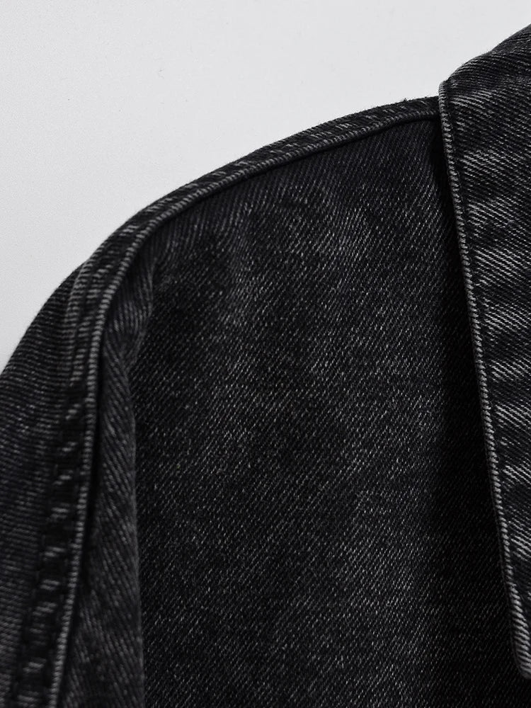 Veste courte en jean pour femme