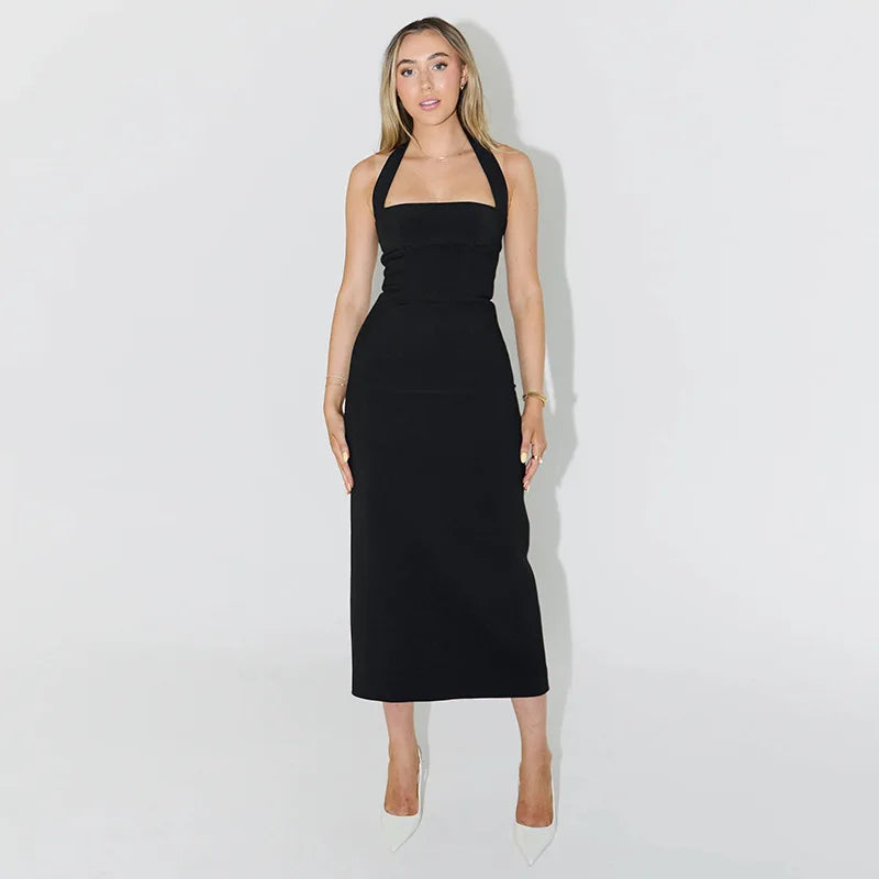 Robe de Soirée Longue Noire pour Femme