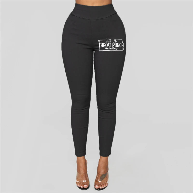 Pantalon crayon taille haute pour femme