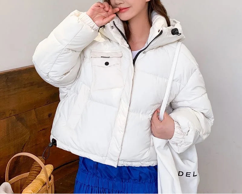 Manteau Parka à capuche pour femme