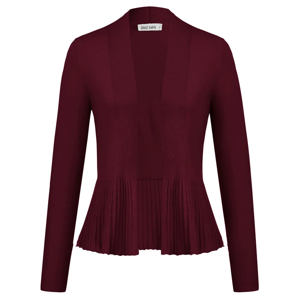 Manteau trapèze décontracté à manches longues pour femmes