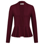 Manteau trapèze décontracté à manches longues pour femmes