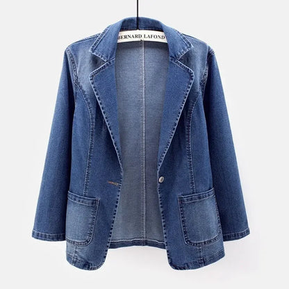 Veste de costume en jean pour femmes