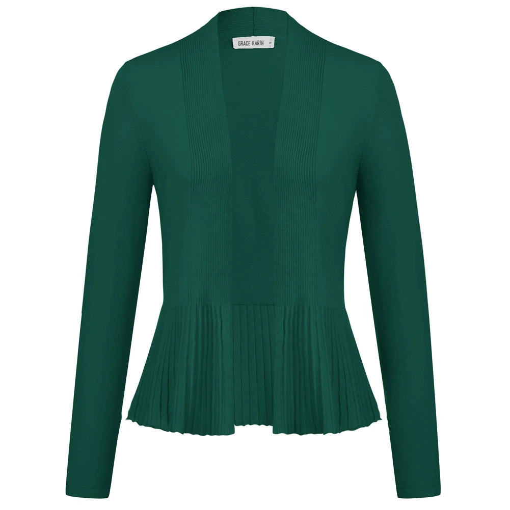 Manteau trapèze décontracté à manches longues pour femmes