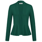 Manteau trapèze décontracté à manches longues pour femmes