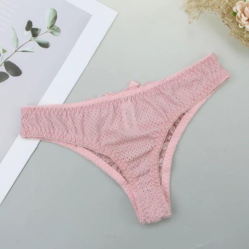 Culottes en coton 3 pièces taille basse pour femmes