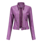Veste en Faux cuir femme