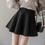 Jupes plissées en PU pour femmes