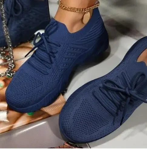 Baskets d'extérieur blanches en maille respirante pour femmes